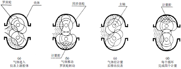 不銹鋼橢圓齒輪流量計(jì)工作原理圖