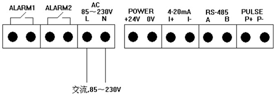 氣體用熱式流量計(jì)交流電接線(xiàn)圖